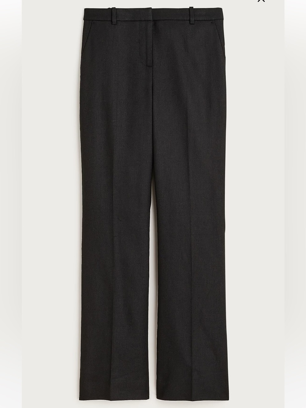 NWT J Crew Kaya pant in stretch linen blend, size 4 Black - Picture 4 of 8